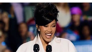 FULL CARDI B SPEECH endorsing KAMALA HARRIS RALLY IN MILWAUKEE WISCONSIN Trashes Donald Trump 🔥‼️ [upl. by Maryrose]