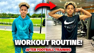 ACADEMY FOOTBALLER ROUTINE TRAINING AND WORKOUTS [upl. by Donovan]