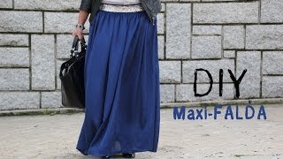 DIY Costura cómo hacer una falda larga maxifalda [upl. by Del]