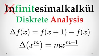 Differenzenrechnung Vom Kalkül der diskreten Analysis [upl. by Lyrej]