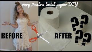 MAKING TOILET PAPER OUT OF A WEDDING DRESS [upl. by Laurianne683]