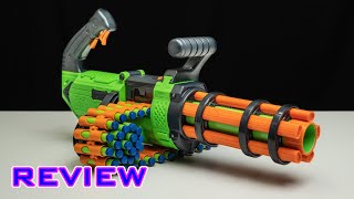 REVIEW Adventure Force VTwin  ChainFed Mini Gun [upl. by Lipski508]