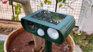 Ultrasonic Solar Powered AnimalRodent Repeller [upl. by Vic]