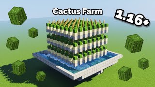 How To Make a Cactus Farm Minecraft 118 UNLIMITED CACTUS [upl. by Joacima]