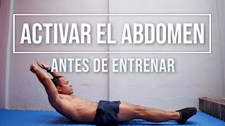 5 MINUTOS DE activación ABDOMINAL para antes de Entrenar 🔥 [upl. by Oirrad]