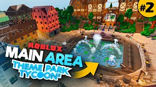 Building BENNYS MOVIE PARK in Roblox  Theme Park Tycoon 2 • 2 [upl. by Alphonse]