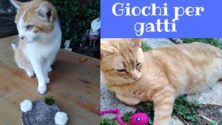 TUTORIAL GIOCHI PER GATTI con materiali di riciclo  DIY CAT TOYS 🐱 [upl. by Arni950]