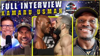 Kamaru Usman Interview  WEIGHING IN [upl. by Ruon]