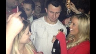 Johnny Manziel thrown out of UT frat party [upl. by Nyleuqaj]