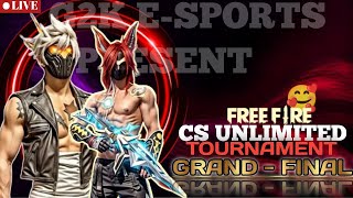 GRANDFINAL CS UNLIMITED TOURNAMENT S 1 🐺🔥📌 Live streaming of G2K ESPORTS freefire livegivewaL [upl. by Jareen]