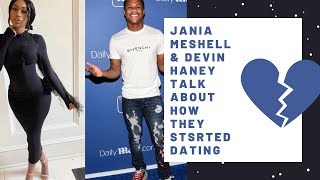 JANIA MESHELL amp DEVIN HANEY TALK ABOUT HOW THEY MET AND STARTED DATED THROW BACK TEA 352021 [upl. by Artsa]