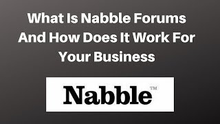 What Is Nabble Forums And How Does It Work For Your Business [upl. by Eylsel]