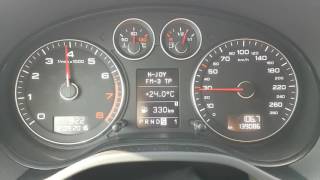 Audi a3 20 tfsi quattro 200 ps acceleration [upl. by Yoko]