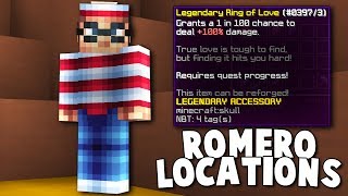 ALL Romero Locations For NEW LEGENDARY Talisman Hypixel Skyblock [upl. by Manella]