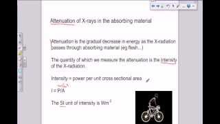 A level Medical Physics  X rays  attenuation part 1 [upl. by Buck]