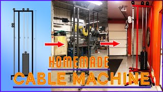 DIY Adjustable Cable Machine Detailed Build Vlog  HOW TO VIDEO [upl. by Eiraminot835]