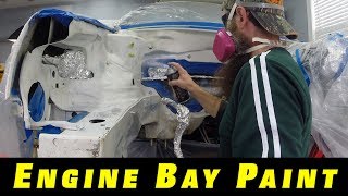 How To Paint Your Engine Bay with Rattle Can Paint [upl. by Yleoj]