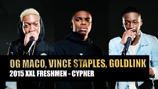 GoldLink OG Maco and Vince Staples Cypher  2015 XXL Freshman Part 2 [upl. by Sheela898]