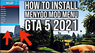 HOW TO INSTALL MENYOO FOR GTA 5 2021  Installing Menyoo Mod Menu in GTA 5  EASY PC MOD [upl. by Lorolla]