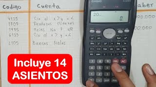 Taller de Contabilidad básica → REGISTROS CONTABLES BÁSICOS Ejercicios Resueltos [upl. by Anawahs]