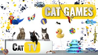 CAT Games  Ultimate Cat TV Compilation Vol 25  2 HOURS 🐝🐞🦋🦎🦜🐜🐭🧵 [upl. by Neehcas]