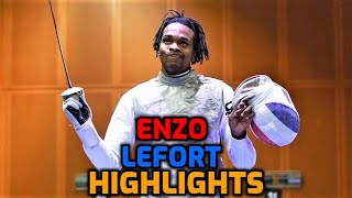 Enzo Lefort Foil Fencing HIGHLIGHTS 🥇🇫🇷 [upl. by Ahsatin]