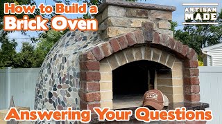 Frequently Asked Questions About building My Brick Oven  How to build a brick oven  DIY Pizza Oven [upl. by Rafaello897]