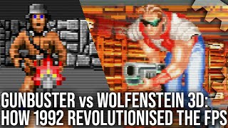 DF Retro Gunbuster vs Wolfenstein 3D  How 1992 Revolutionised The FPS [upl. by Olympe606]