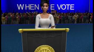 Cardi B speech at Kamala Harris Rally [upl. by Cheston]