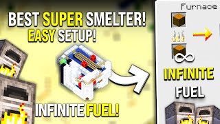 Minecraft Super Smelter Tutorial  Infinite Fuel  23000HR [upl. by Anih]