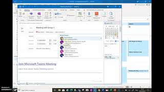 Creating a Teams meeting from Outlook [upl. by Devlin]