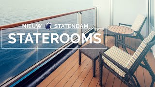 Holland America Nieuw Statendam  Accomodations [upl. by Wylen19]