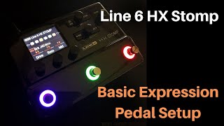 Line 6 HX Stomp Expression Pedal Setup [upl. by Ellevehc]