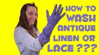 How to wash Antique Linens [upl. by Nomis]