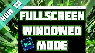 How To Play Any Game In Fullscreen Windowed Mode [upl. by Neelia]