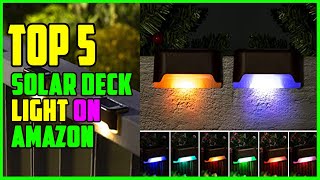 TOP 5 Best Solar Deck Light Reviews 2023 [upl. by Fidellia]