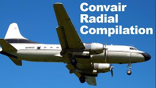 Convair 240 330 440 Compilation 15 Minutes of R2800 Bliss [upl. by Hawthorn]