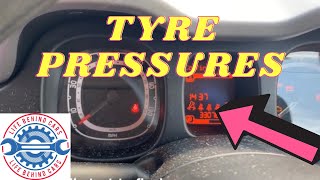 Fiat Panda Tyre pressure sensor TPMS reset [upl. by Lamson801]