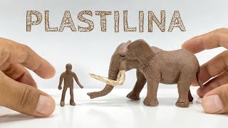 Como hacer un ELEFANTE de Plastilina paso a paso  Mi mundo de Plastilina [upl. by Htbazile]