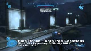 Halo Reach  Data Pad Locations  Nightfall  WikiGameGuides [upl. by Preuss661]