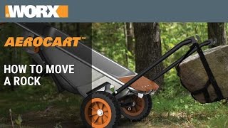 How to Move a Rock Using the WORX Aerocart [upl. by Dibbell969]