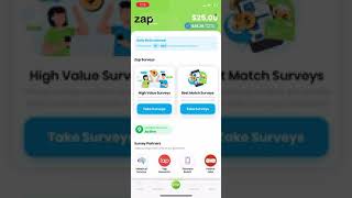 Make free money 3rd Zap surveys cash out 80 made so far [upl. by Halvaard]