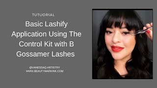 Basic Application Tutorial for Lashify DIY Lash Extension Control Kit [upl. by Ahsad]