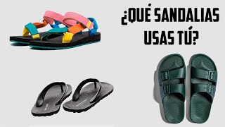 Tipos de Sandalias  ¿Cuáles son más cómodas [upl. by Refinnej]