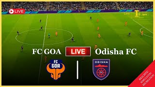 Odisha FC vs Goa FC Live・India super league 2024・Game Simulation [upl. by Yrrej]