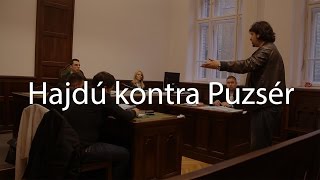 Puzsér sírvaőrjöngve gyalázza Hajdút a büntetőbíró előtt [upl. by Merta]