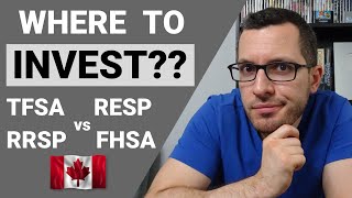 BEST Investing Account TFSA vs RRSP vs RESP vs FHSA  TAXFREE Investing Accounts in CANADA [upl. by Jone]