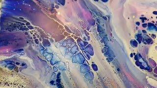 Dutch Pour with Alcohol Ink LOOKING cells  Acrylic Pouring [upl. by Submuloc879]