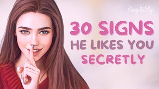 30 Signs a Guy is Hiding His Feelings For You Signs He Likes You Secretly Does He Like Me Secretly [upl. by Elidad]