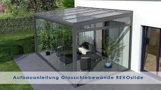 Glasschiebewände für das Terrassendach  Gartenzimmer bauen amp gestalten [upl. by Naiviv386]